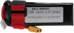 VHBW Helyettesítő modell / RC Akku 14.8V, Li-Polymer, 2200mAh, XT60 csatlakozó, 105mm x 34mm x 25mm