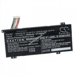 VHBW Helyettesítő akku Machenike F117-B6 típus GK5CN-00-13-3S1P-0 4000mAh