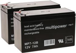Multipower Pótakku Multipower szünetmenteshez APC Smart-UPS SUA750RMI2U 12V 7Ah (7, 2Ah is)