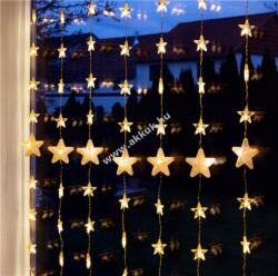 Goobay 80 LED csillagfüggöny távirányítóval időzítővel és dimmerrel 31V kültéri táppal melegfehér