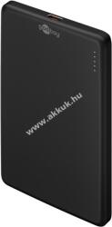 Goobay Powerbank, vezeték nélküli 5000mAh, fekete - A készlet erejéig!