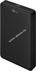 Goobay Powerbank külső akku, vezeték nélküli 10000mAh, fekete - A készlet erejéig!