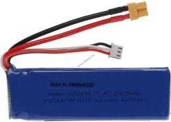 VHBW Helyettesítő modell / RC Akku 7.4V, Li-Polymer, 2400mAh, XT30-csatlakozó