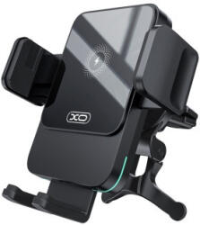 XO Wx041 Szellőzőrácsra Rögzíthető Wireless Autós Telefontartó Fekete - mobilehome