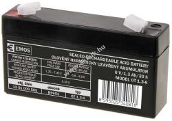 EMOS Helyettesítő ólom akku Diamec típus: DM6-1.3 6V 1, 3Ah (EMOS)