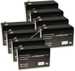 Multipower Powery ólom akku MP1236H APC Smart-UPS XL 3000 RM 3U 12V 9Ah (7, 2Ah/7Ah is)