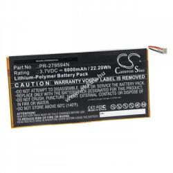 VHBW Helyettesítő akku Acer Iconia One 10 B3-A40 6000mAh
