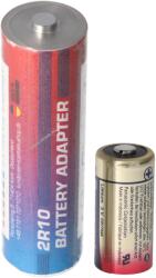 AccuCell CR123 -> 2R10 elem adapter, 3V 73x21mm max. 1600mAh 1db CR123A elemmel
