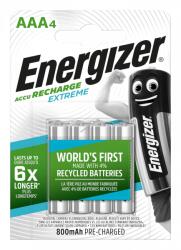 Energizer Extreme HR03 AAA 800mAh mikro micro akku 4db/csomag, Ready to Use - Kiárusítás!
