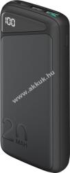 Goobay powerbank külső akku gyorstöltés, 20000mAh, fekete