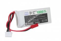 vhbw RC modell akku Li-Polimer 11.1V 1000mAh, csatlakozó: mini JST, JST-XH 2.54 AWG24