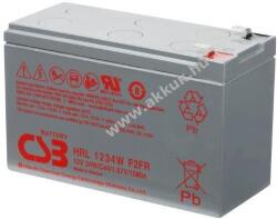 CSB-Battery Ólom akku 12V 9Ah ( CSB / Hitachi) típus HRL1234WF2 (F2 csatlakozó)