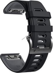 NotoCity Óraszíj 26mm Garmin Fenix 6X, fekete-szürke