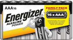 Energizer Alkaline Power AAA mikro E92 zsugorfóliás 16db/csomag