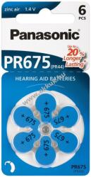 Panasonic hallókészülék elem típus V675/PR44 6db/csom