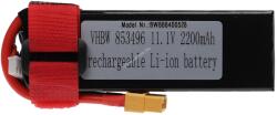 VHBW Helyettesítő modell / RC Akku 11.1V, Li-Polymer, 2200mAh, XT60 csatlakozó, 105mm x 36mm x 27mm