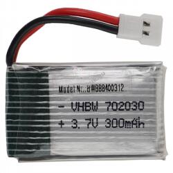 VHBW Helyettesítő modell / RC Akku 3.7V, Li-Po, 300mAh, XH2.54 csatlakozó