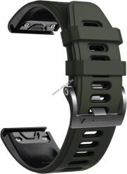 NotoCity Óraszíj 26mm Garmin Fenix 6X, zöld-fekete - A készlet erejéig!