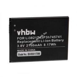 VHBW Helyettesítő akku ZTE Blade L5, C370 típus Li3821T43P3h745741 2150mAh Li-Po