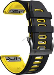 NotoCity Óraszíj 26mm Garmin Fenix 6X, fekete-sárga