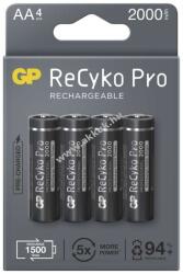 GP Batteries ReCyko Pro Professional HR6 (AA) ceruza akku 2000mAh 4db/csomag - Kiárusítás!