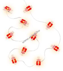 Goobay LED fotóklipsz fényfüzér 10 LED 3000K melegfehér timer 6/18 2xAA (elemek nélkül) Geschenk