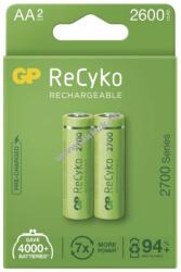 GP Batteries ReCyko HR6 (AA) ceruza akku 2600mAh 2db/csomag - Kiárusítás!