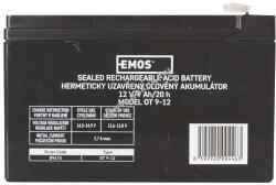 EMOS Helyettesítő ólom akku Diamec típus: DM12-7.5 12V 9Ah (EMOS) helyettesíti: 7, 5Ah