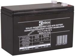 EMOS Helyettesítő ólom akku Diamec típus: DM12-7.2 12V 7, 2Ah (EMOS)