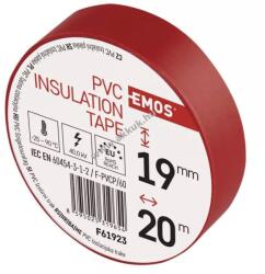 EMOS Szigetelőszalag 19mm x 20m piros - Kiárusítás (F61923)