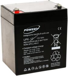 Powery ólom zselés akku 12V 6Ah APC Back-UPS BF500-RS
