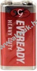 EVEREADY Heavy Duty 9V 6F22 block elem 1db/csomag - Kiárusítás!