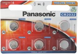 Panasonic CR2032 Lithium gombelem 6db/csomag