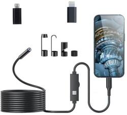 Inskam W400 USB-C/Lightning endoszkóp 5, 5 mm 1440p, 5 m-es fix kábellel (W400-D-5.5mm-5m-USB-C-to-Lightning)