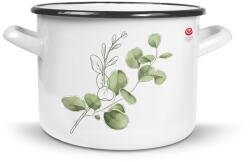 Emalia Olkusz Zománcozott Fazék - 22 cm/5.5 L, Eukaliptusz