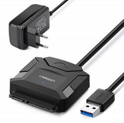 UGREEN USB 3.0 - SATA Adapter 2, 5 / 3, 5, Fekete (20611)