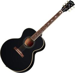 Epiphone J-180 LS Ebony Chitară electro-acustică Jumbo