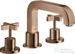 Hansgrohe AXOR CITTERIO 3 üléses kádtöltő csaptelep zuhanyszett csatlakozás nélkül, polírozott vörös arany hatású 39436300 (39436300)