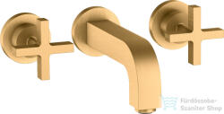 Hansgrohe AXOR Citterio falsík alatti mosdó csaptelep 16, 2 cm-es kifolyóval, szálcsiszolt sárgaréz hatású 39313950 (39313950)