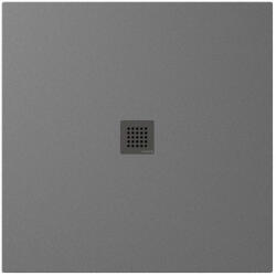 POLYSAN TRENECA vágható öntött márvány zuhanytálca 100x100 cm, matt szürke 84301.31 (84301.31)