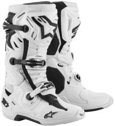 Alpinestars Ghete Moto Alpinestars Tech 10 Supervented Perforate Alb (AIM130-307)