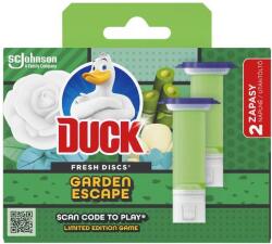 DUCK Fresh Discs Garden Escape Wc-öblítő Korong Utántöltő 2 X 36 Ml