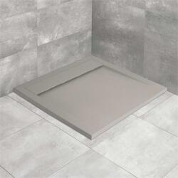 Radaway Teos C 100x100 szögletes, lapos, műmárvány zuhanytálca, cemento (RW-HTC100100-74)