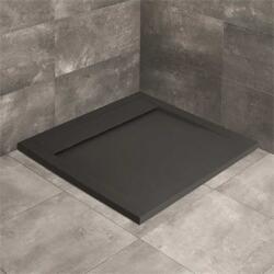 Radaway Teos C 100x100 szögletes, lapos, műmárvány zuhanytálca, antracit (RW-HTC100100-64)
