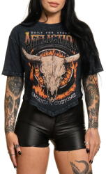 AFFLICTION дамска тениска affliction - ac midwest run - aw26353-bklv