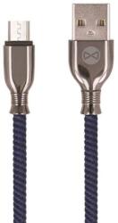 Forever Tornado micro USB töltőkábel adatkábel 1 m 3A sötétkék (5900495811431)