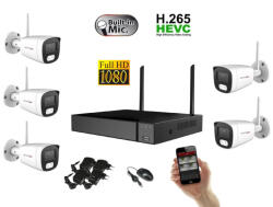 Monitorrs Security - Wifi IP kamerarendszer 5 kamerával 2 Mpix. - 6122k5