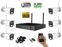 Monitorrs Security - Wifi IP kamerarendszer 6 kamerával 2 Mpix. - 6122k6