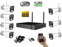 Monitorrs Security - Wifi IP kamerarendszer 7 kamerával 2 Mpix. - 6122k7