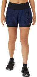 ASICS Road All Over Print 2-N-1 3.5 inch Short női futó rövidnadrág M (2012D077-400-M)